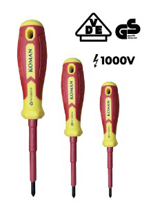 KM-510007-7 Insulated Screwdriver Set — VDE/GS 1000V