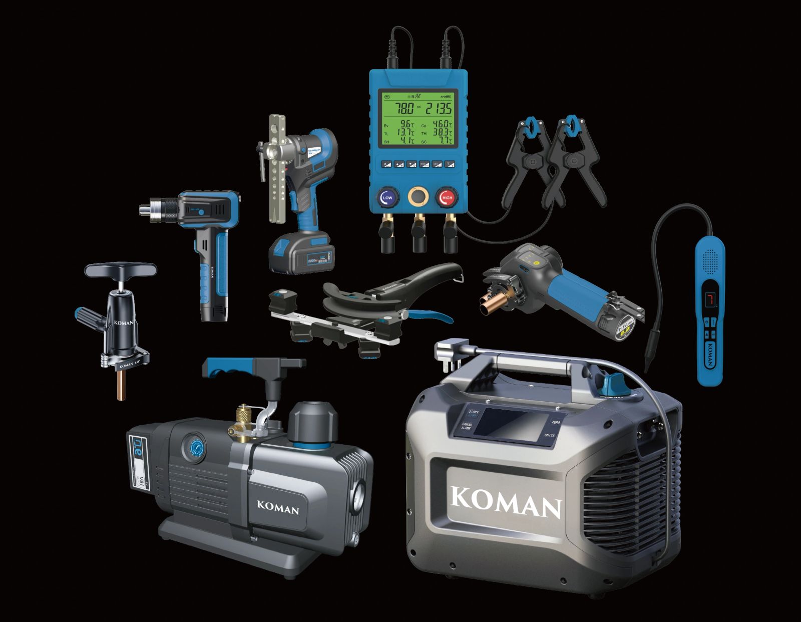HVAC machine and tool