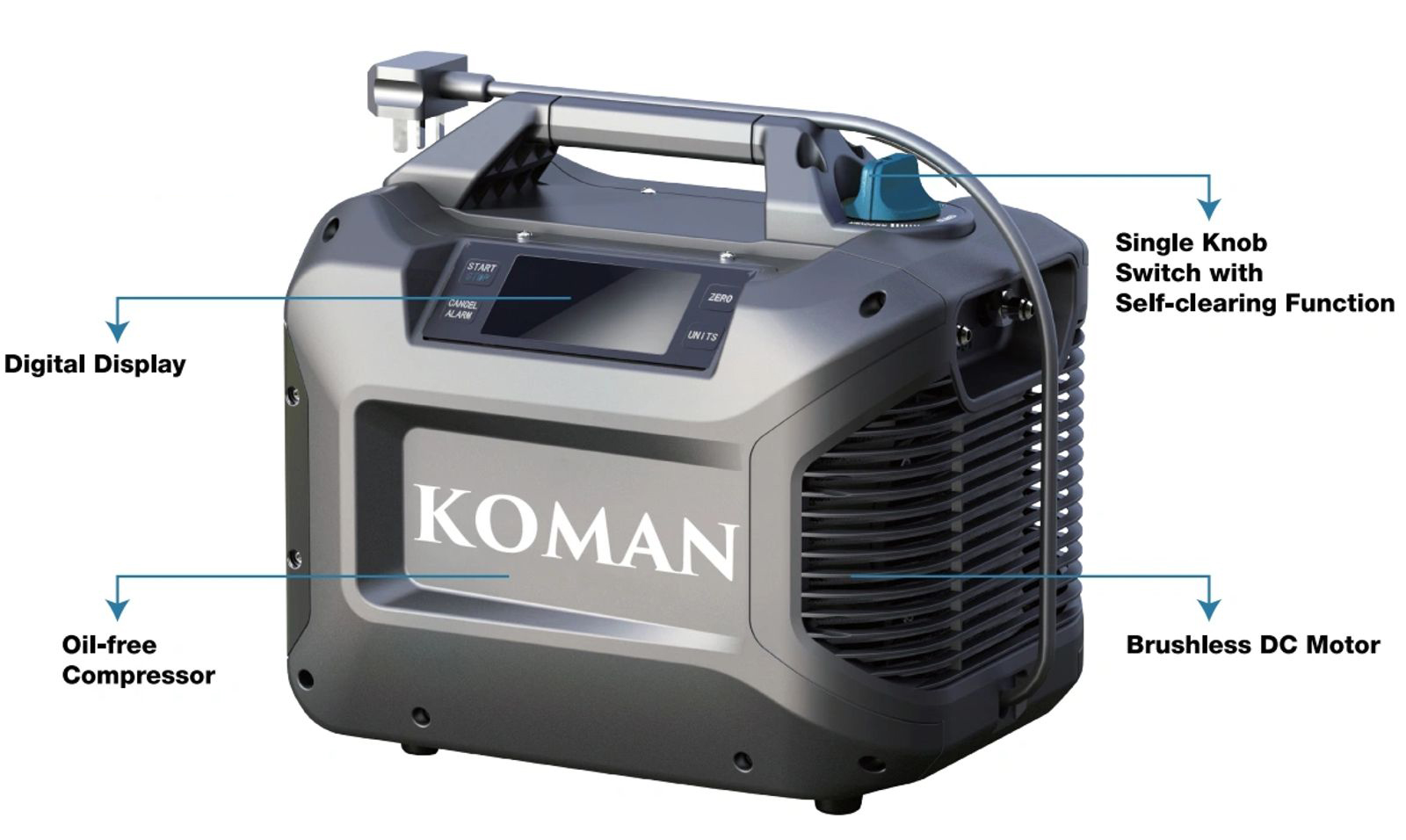 KM-520D Digital Display Refrigerant Recovery Machine